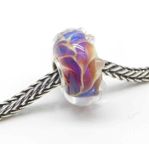 Violet Peacock - Elfbeads Glas - Originalfoto